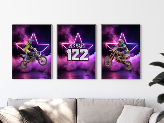 Personalised MX Wall Art